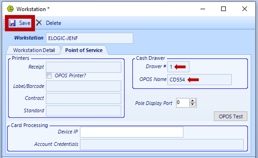 APG Cash Drawer OPOS Installation